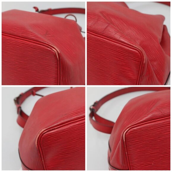 LOUIS VUITTON Epi Petit Noe Shoulder Bag Red - Picture 15 of 15